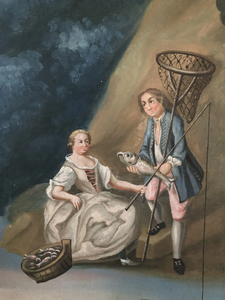 Abb. 38 Erich Gustav Tunmarck, Tapete in der Storstuen in Fossesholm (Ausschnitt), 1763