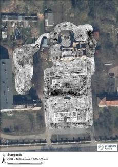 Abb. 77 Stargordt, geophysikalische Prospektion 30-100 cm, 2023, © Geosphere Austria